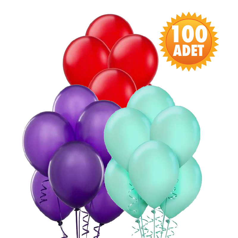 Latex Balon 100 lü Pakette