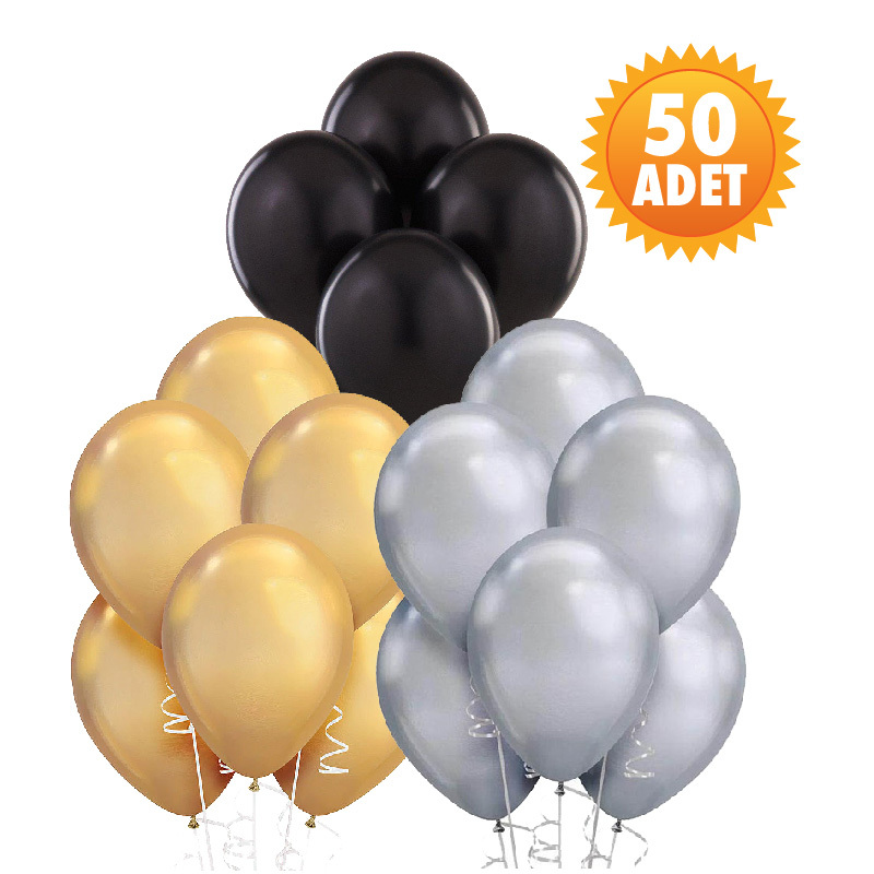 Latex Balonlar 50 li Pakette