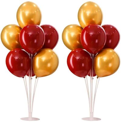2 Adet Balon Standı ve 14 Adet Sarı Kırmızı Balon
