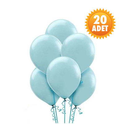 Bebek Mavi 20 Li Latex Balon