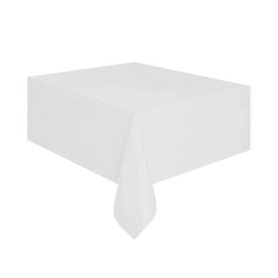 Beyaz Renk Plastik Masa Örtüsü137 x 183 cm
