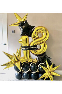 Doğum Günü Balon Arajman Yaş Temalı Kutup Yıldızları