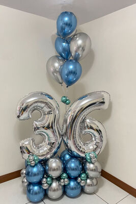 Doğum Günü Balon Arajman Yaş Temalı Uçan Balon Set