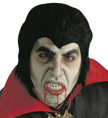 Dracula Kostüm Seti (Peruk-Diş ve Kan İzleri)