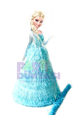 Elsa Kar Prensesi Şekilli Pinyata ve Sopası