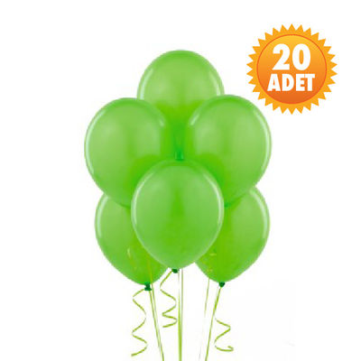 Fıstık Yeşili 20 Lİ Latex Balon