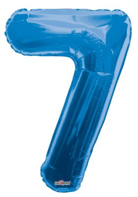 Folyo Balon 7 Rakamı Mavi 100 cm