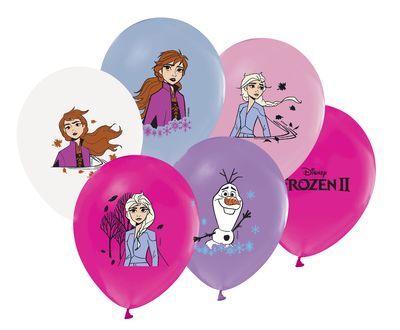 Frozen 2 Temalı Baskılı Latex Balon 8 Adet