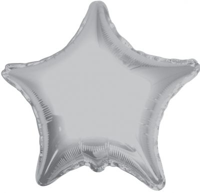 Gümüş Yıldız 18 İnç Folyo Balon 45 cm