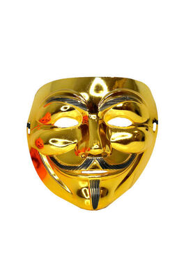 Halloween Altın Renk Vendetta Maske