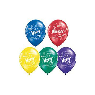 Happy Birthday Karışık Renk Latex Balon 20 Adet