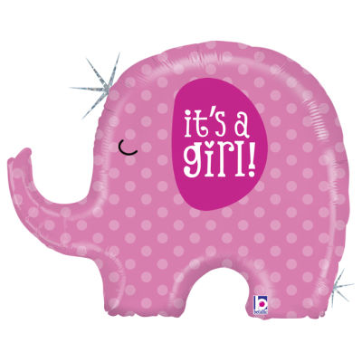 It is a GIRL Elephant Folyo Balon 81 cm