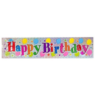 Happy Birthday Dev Folyo Afiş 19 x 270 cm
