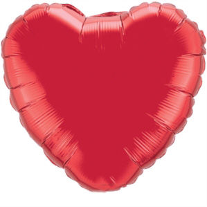 Kalp Folyo Balon Kırmızı Renk 45 cm