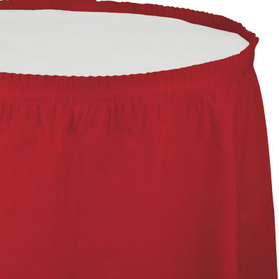 Kırmızı Masa Eteği 73 x 426 cm