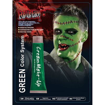 Halloween Partisi Sıvı Yüz ve Vücut Boyası Yeşil Renk 25 gr
