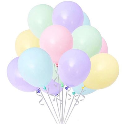 Makaron Soft Renkler Karışık Balon 10 Adet Normal Boy