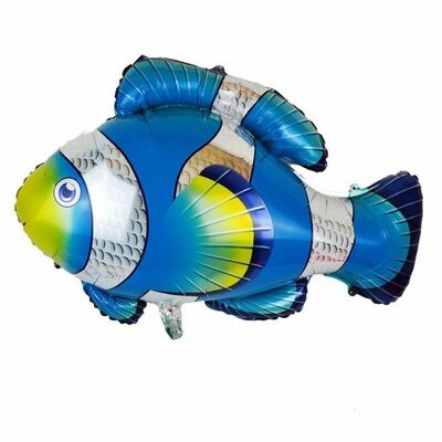 Mavi Balık Folyo Balon 71 x 90 cm