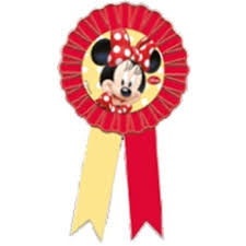 Minnie Mouse Kırmızı Rozet1 Adet