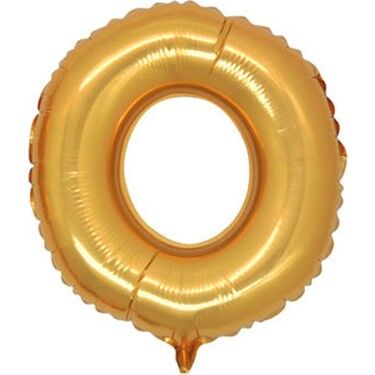 O Harfi Altın Renk Folyo Balon 100 cm