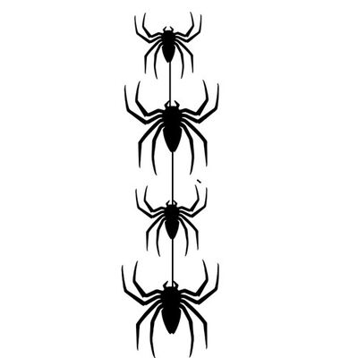 Siyah Örümcekli Keçe Asma süs Dekor