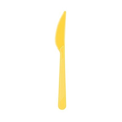 Sarı Renk 25 Li Plastik Bıçak