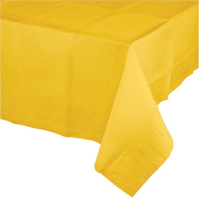 Sarı Renk Plastik Masa Örtüsü 120 x 180 cm