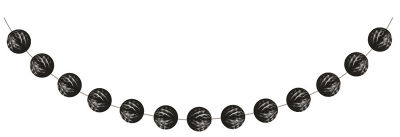 Siyah Mini Toplar Garlent 275 cm
