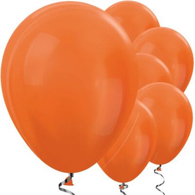 Turuncu METALİK Balon 10 Adet