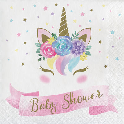 Unicorn Premium Baby Shower Peçete 16 Adet