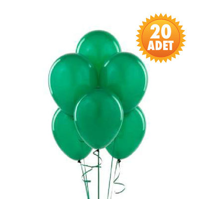 Zümrüt Yeşili 20 Li Latex Balon